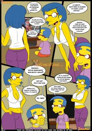 Simpsons porn Los simpsons 6 breasted training